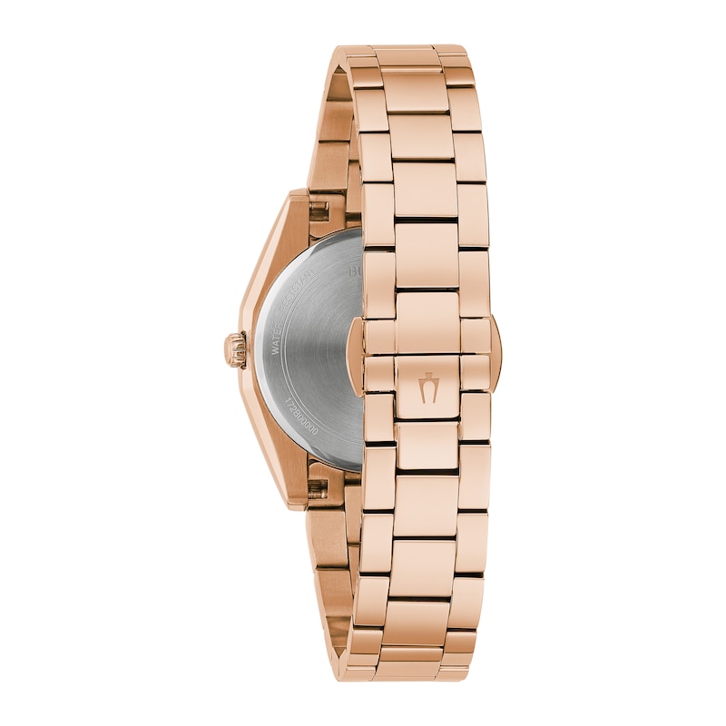 Bulova Surveyor Diamond Ladies' Rose Gold-Tone Watch