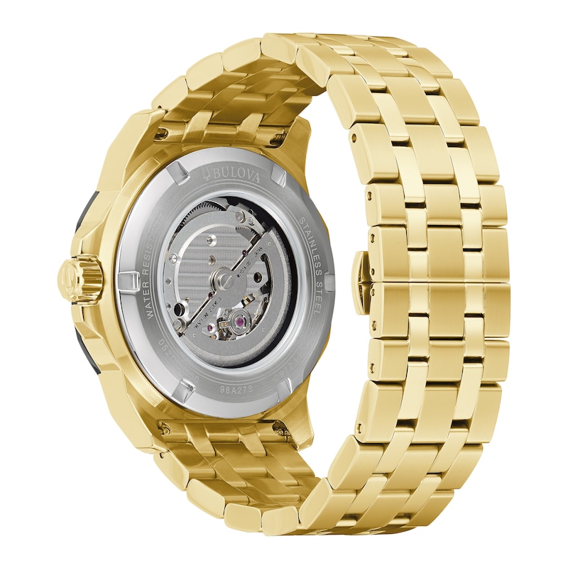 Bulova Marine Star Men's Yellow Gold-Tone Bracelet Watch