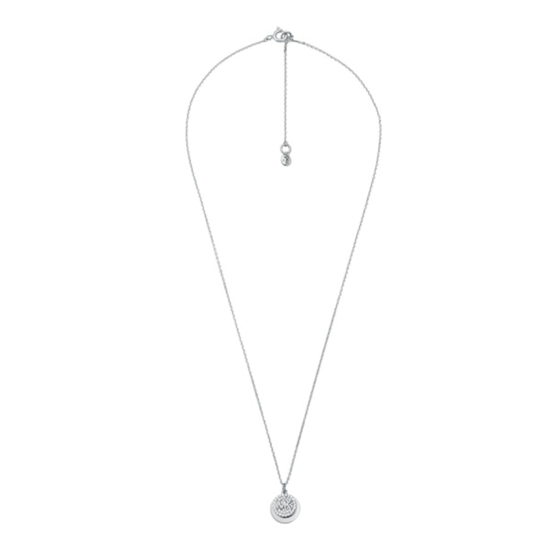 Main Image 2 of Michael Kors Brilliance Sterling Silver CZ Disc Pendant
