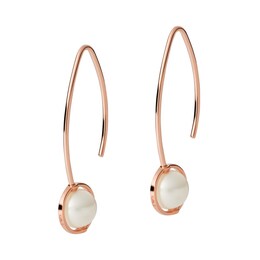 Emporio Armani Rose Gold-Tone Freshwater Pearl Drop Earrings