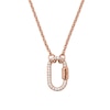 Thumbnail Image 1 of Emporio Armani Rose Gold-Tone Cubic Zirconia Pendant