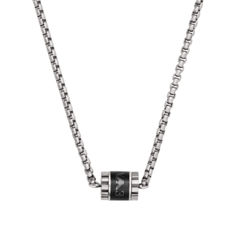 Emporio Armani Men's Stainless Steel Bead Necklace