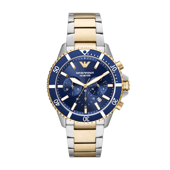 Emporio Armani Chronograph Men’s Two Tone Steel Watch