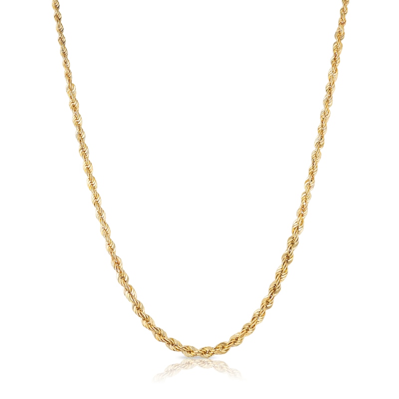 9ct Yellow Gold 18 Inch Dainty Rope Chain