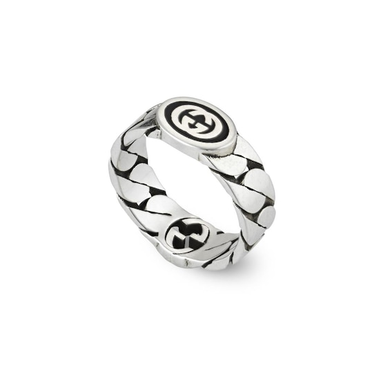 Gucci Interlocking G Silver Ring R