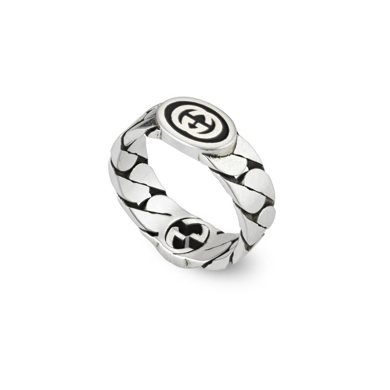 Gucci Interlocking G Silver Ring R