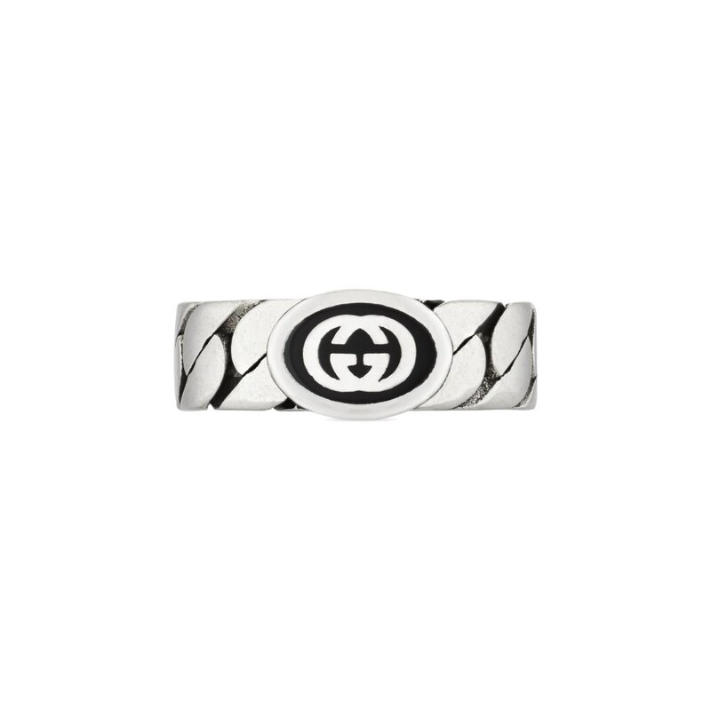 Gucci Interlocking G Silver Ring R