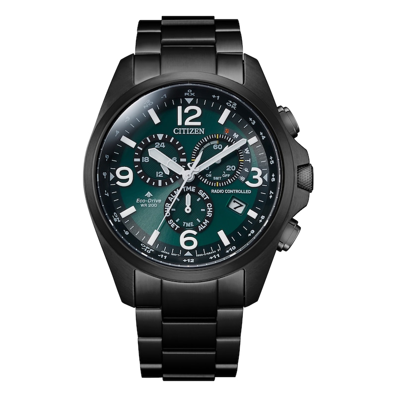 Citizen Eco-Drive Promaster Black IP Bracelet Watch