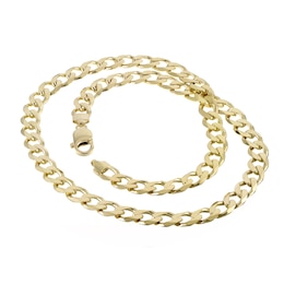 9ct Yellow Gold 20 Inch Curb Chain