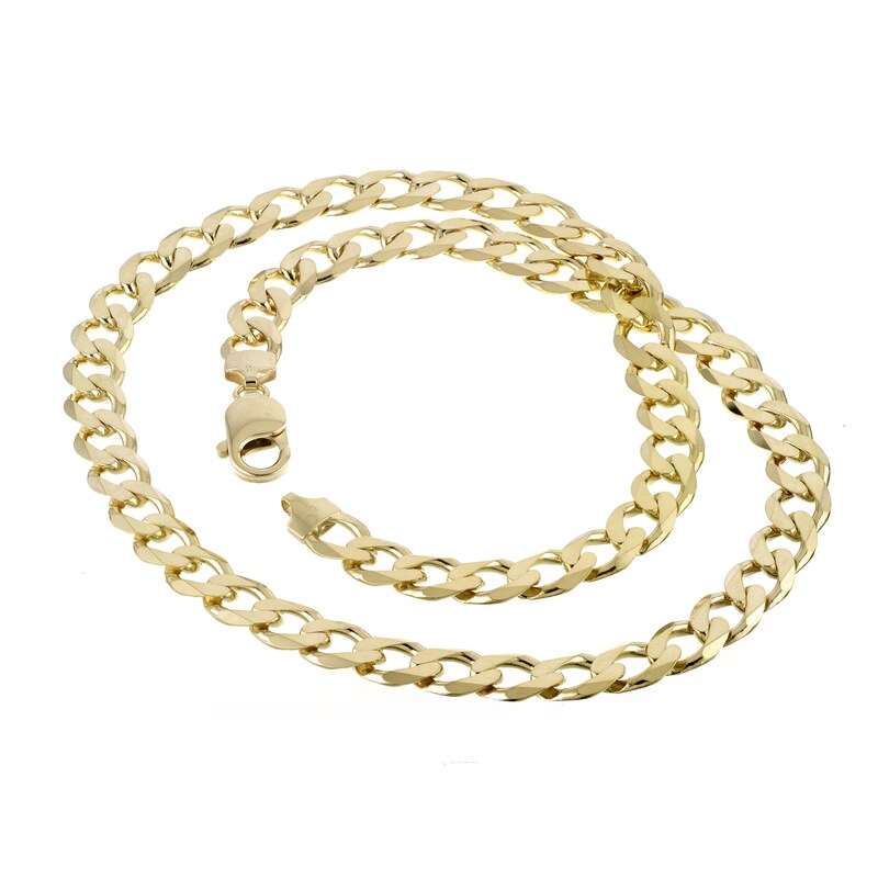 Main Image 1 of 9ct Yellow Gold 20 Inch Curb Chain