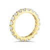 Thumbnail Image 2 of 18ct Yellow Gold 2ct Diamond Round Cut & Claw Set Eternity Ring