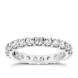 18ct White Gold Full Eternity 1.50ct Diamond Ring