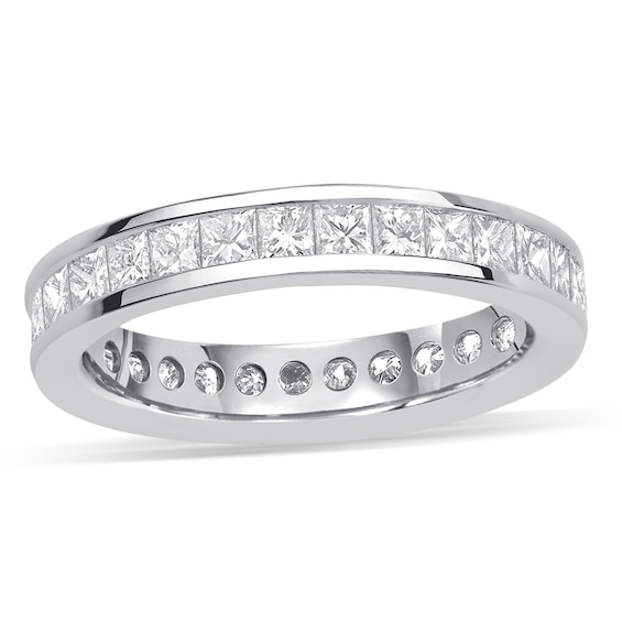 18ct White Gold 2ct Diamond Full Eternity Ring