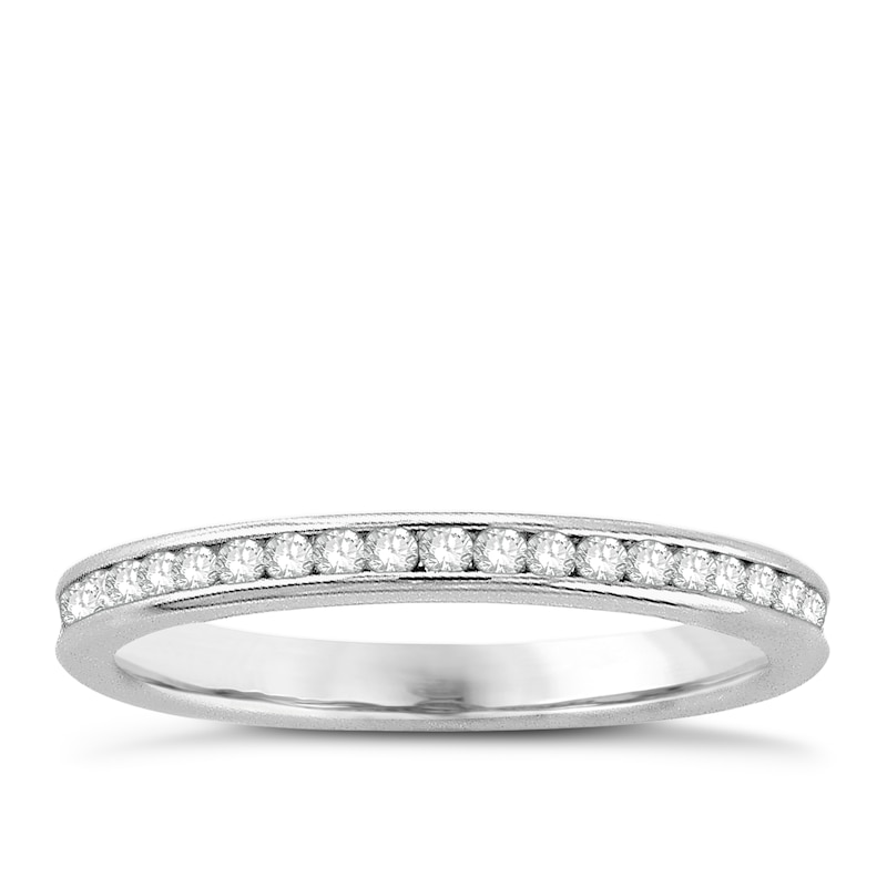 Main Image 1 of 18ct White Gold 0.50ct Diamond Full Eternity Ring