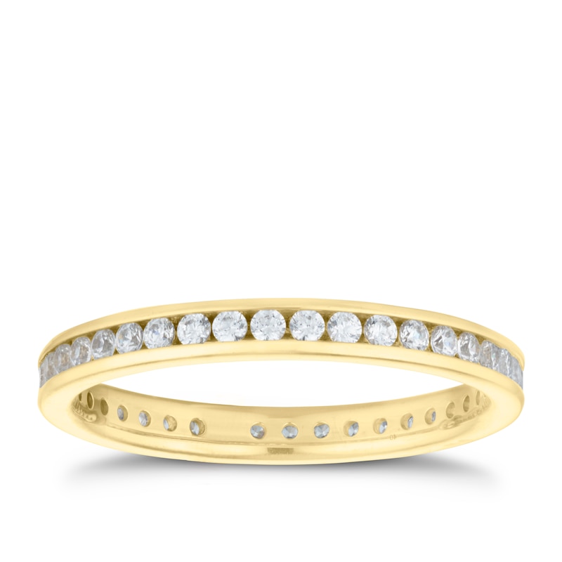 18ct Yellow Gold 0.50ct Diamond Full Eternity Ring