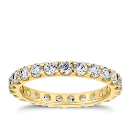 18ct Yellow Gold Full Eternity 1.25ct Diamond Ring