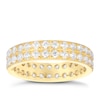 Thumbnail Image 0 of 18ct Yellow Gold 1.50ct Diamond Double Row Eternity Ring