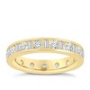 Thumbnail Image 1 of 18ct Yellow Gold 1.50ct Diamond Multi Shape Full Eternity Ring