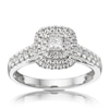 Thumbnail Image 0 of 18ct White Gold 0.50ct Total Diamond Princess Halo Ring