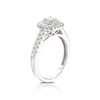 Thumbnail Image 1 of 18ct White Gold 0.50ct Total Diamond Princess Halo Ring