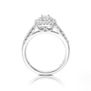 Thumbnail Image 2 of 18ct White Gold 0.50ct Total Diamond Princess Halo Ring
