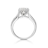 Thumbnail Image 2 of 9ct White Gold 0.50ct Diamond Illusion Cluster Ring