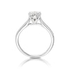 Thumbnail Image 2 of 9ct White Gold 0.25ct Total Diamond Illusion Cluster Ring