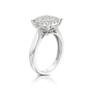 Thumbnail Image 1 of 18ct White Gold 0.75ct Total Diamond Cluster Ring