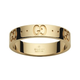 Gucci Icon 18ct Yellow Gold Thin N-O Ring