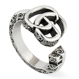 Gucci GG Marmont Silver M-N Ring