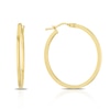 Thumbnail Image 0 of 9ct Yellow Gold 25mm Square Tube Hoop Earrings