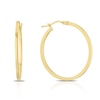 Thumbnail Image 1 of 9ct Yellow Gold 25mm Square Tube Hoop Earrings