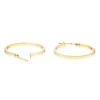 Thumbnail Image 1 of 9ct Yellow Gold 25mm Square Tube Hoop Earrings