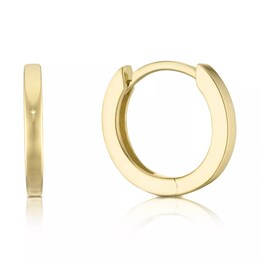 9ct Yellow Gold 9mm Huggie Hoop Earrings