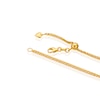 Thumbnail Image 2 of 9ct Yellow Gold 24 Inch Adjustable Dainty Spiga Chain
