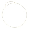 Thumbnail Image 1 of 9ct Yellow Gold 24" Adjustable Dainty Curb Chain