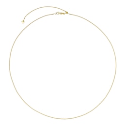 9ct Yellow Gold 24&quot; Adjustable Dainty Curb Chain