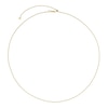 Thumbnail Image 1 of 9ct Yellow Gold 24 Inch Adjustable Dainty Curb Chain