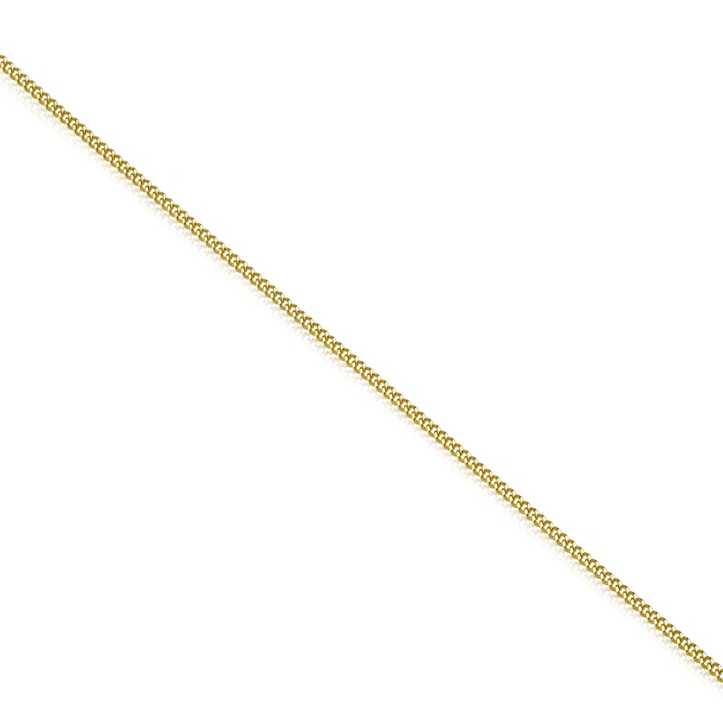 Main Image 2 of 9ct Yellow Gold 24" Adjustable Dainty Curb Chain