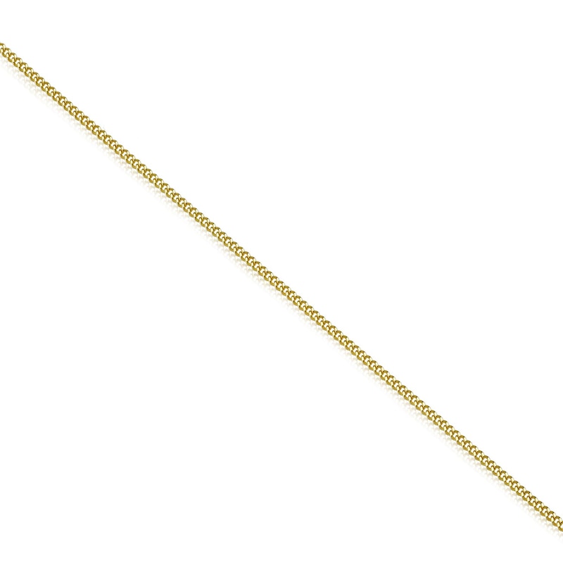 9ct Yellow Gold 24 Inch Adjustable Dainty Curb Chain