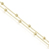 Thumbnail Image 0 of 9ct Yellow Gold 8 Inch Bead Double Strand Bracelet