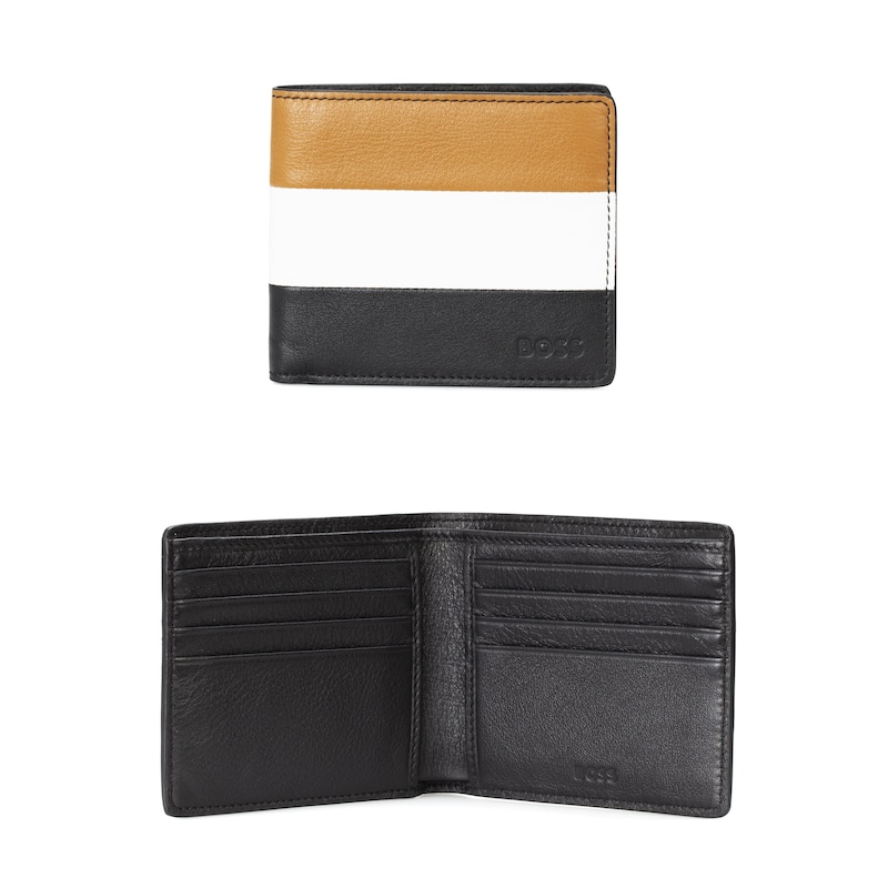 BOSS Men's Three Tone Leather Wallet