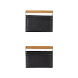 BOSS Men's Three Tone Leather Cardholder