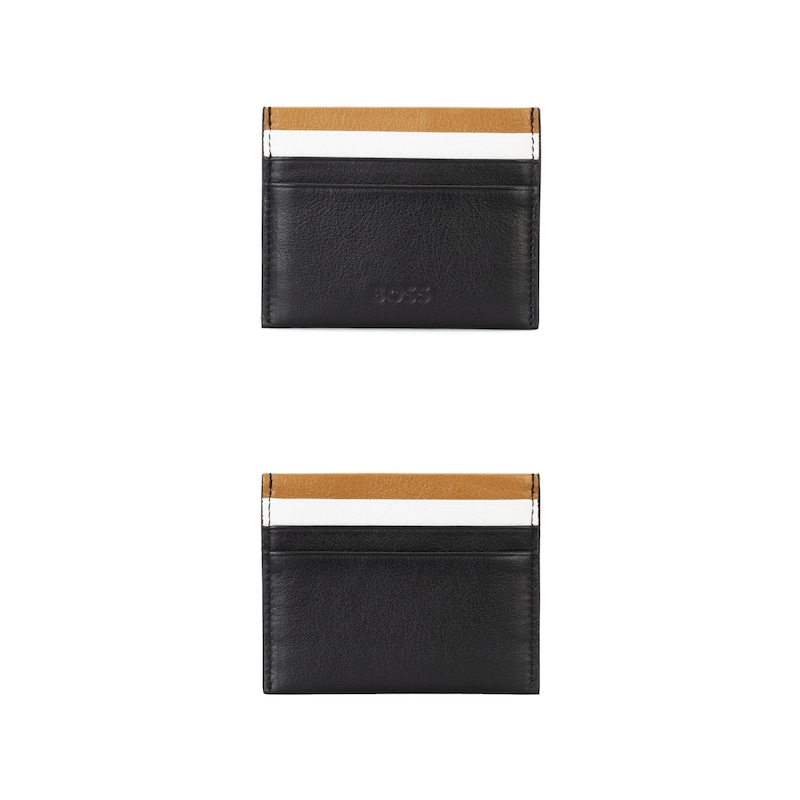 Main Image 1 of BOSS Men's Three Tone Leather Cardholder