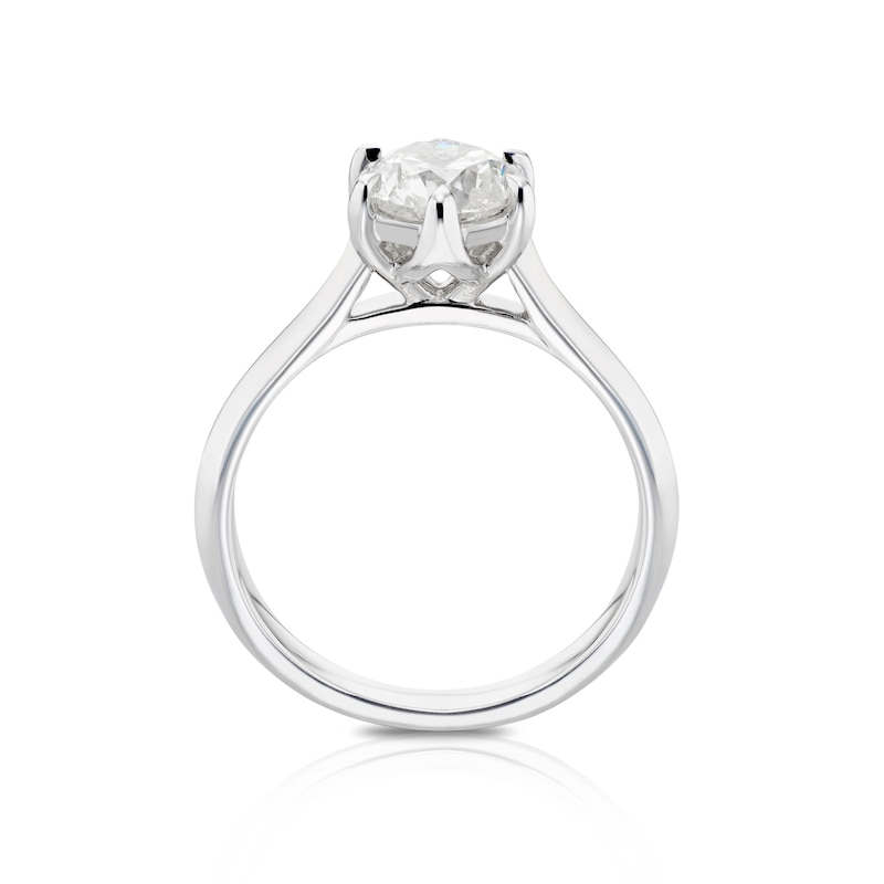 Main Image 3 of Engagement Ring 14ct White Gold 1.50ct Total Diamond Six Claw Solitaire Ring