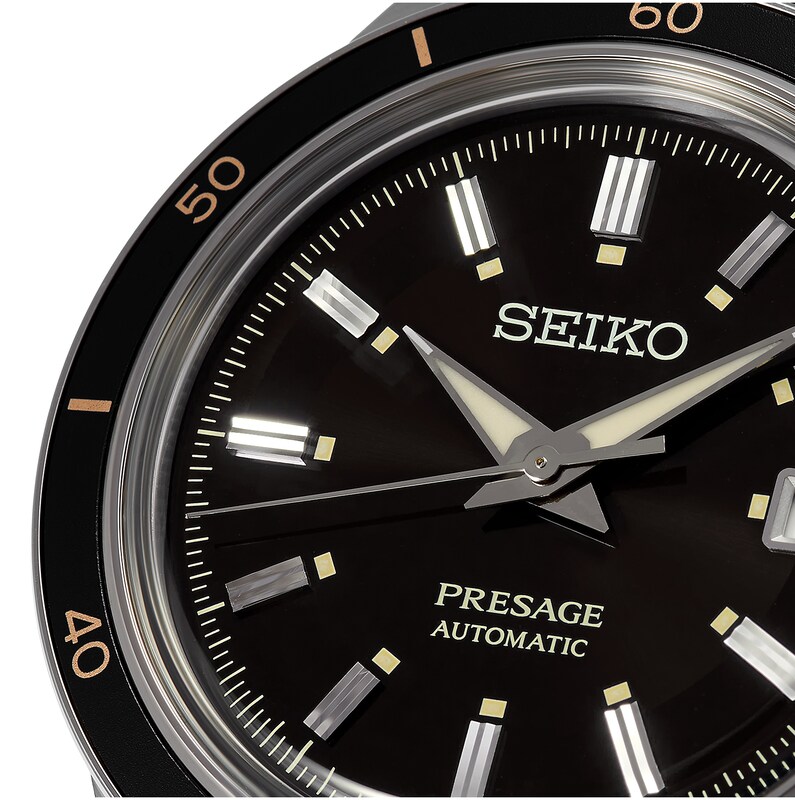 Seiko Presage 1960 Men’s Black Nylon Strap Watch