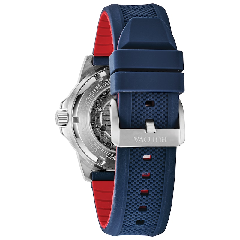 Bulova Marine Star Men’s Blue Silicone Strap Watch