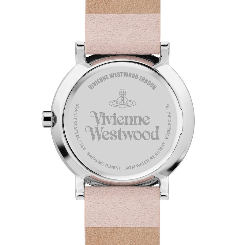 Vivienne Westwood Ladbroke Ladies’ Pink Leather Strap Watch