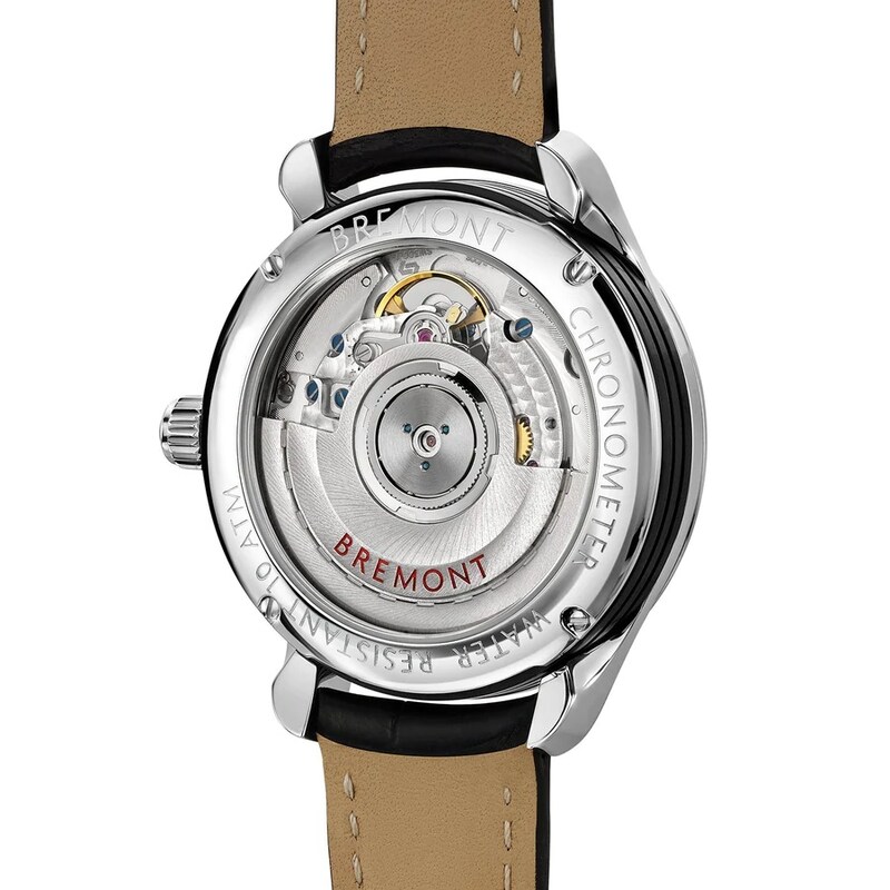 Bremont SOLO-34 AJ Ladies' White Leather Strap Watch