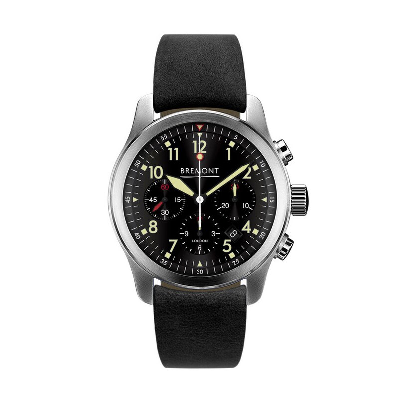 Bremont ALT1-P2 Black Men's Black Leather Strap Watch